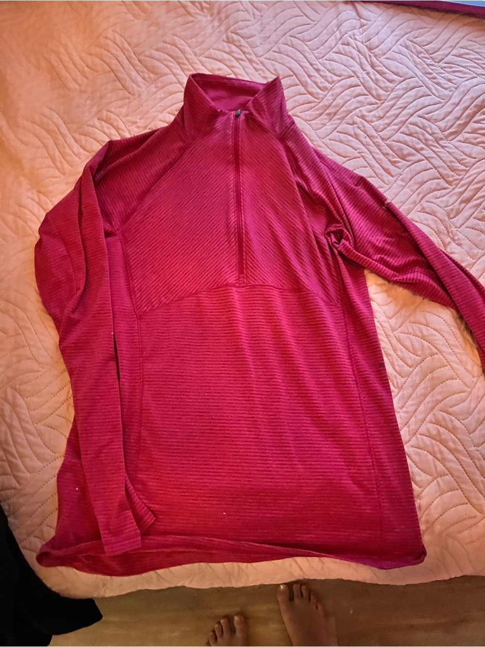 Columbia Women's Half-Zip Pullover Sweater in Deep Raspberry
